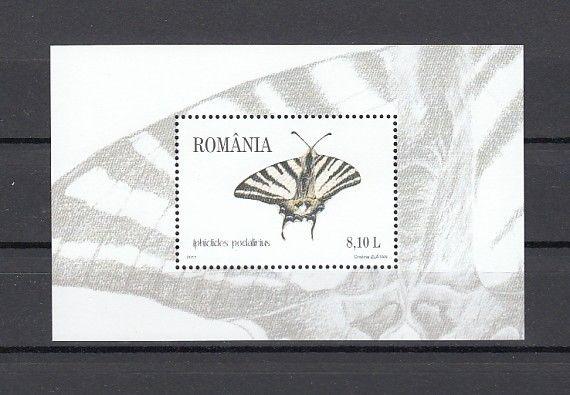 Romania, Scott cat. 5254. Butterflies s/sheet. ^