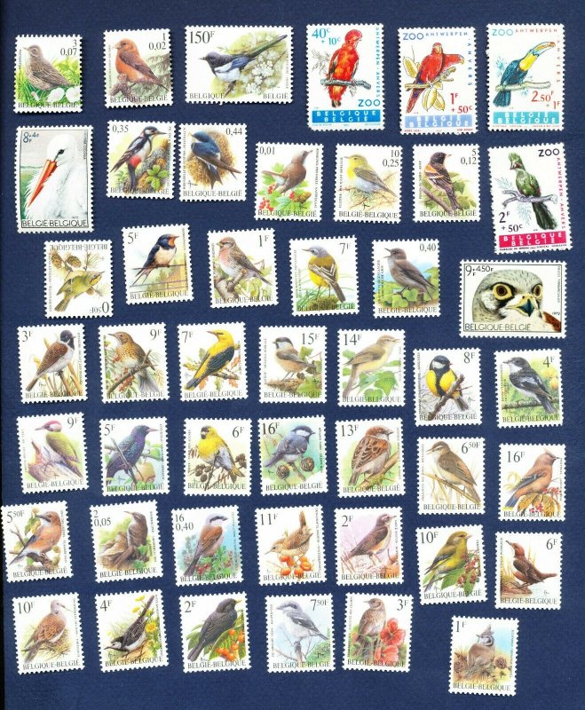 BELGIUM - # 1216 // 1447 & more - VF MNH - Birds