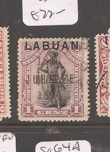 Labuan Jubilee 1c Hunter SG 83 VFU (8auq)