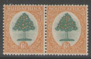 SOUTH AFRICA SG32 1926 6d GREEN & ORANGE MTD MINT 