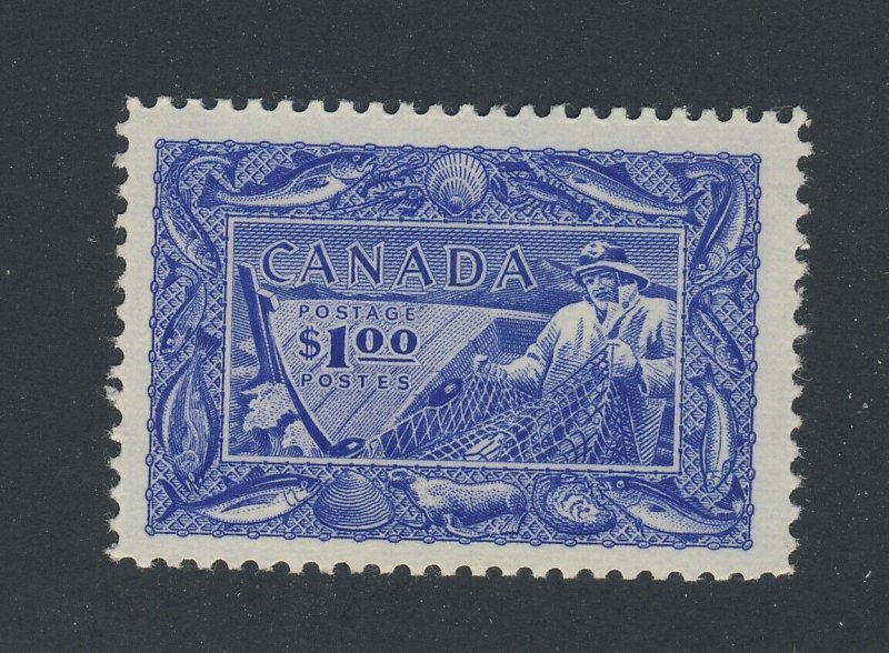 Canada  $1.00 Fisheries Stamp  #302-$1.00 Fisheries MH VF Guide Value = $60.00