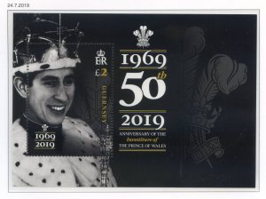 Guernsey 2019 Investiture Mini Sheet SGMS1794 Unmounted Mint