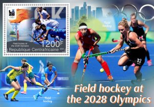 Stamps. Olympic 2028 LA Field Hockey 2024 year 6 sheets perforated