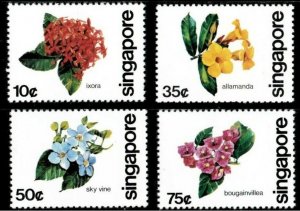 Singapore 1980, Scott #363-66, MNH Flowers