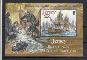 Jersey 2005 Battle Trafalgar M/Sheet - NHM