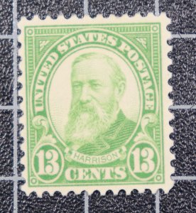 Scott 694 13 Cents Harrison OG MH Nice Stamp SCV $2.25