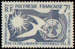 French Polynesia #206, Complete Set, 1963, Never Hinged