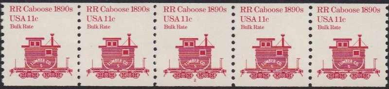 1905 RR Caboose PNC Plate #2 MNH