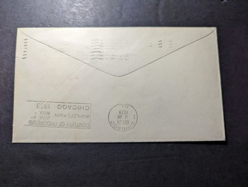 1933 USA LZ 127 Graf Zeppelin Airmail Cover to New York NY USA