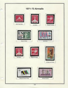 1946-1983 11 ALBUM PAGES OF MNH SINGLES - SCV $51.00+  - W45