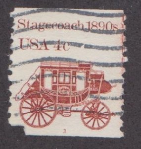 US #1898A Stagecoach Used PNC Single plate #3