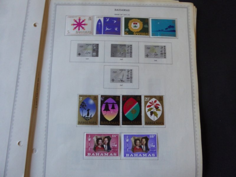 Bahamas 1884-1991 Stamp Collection on Album Pages