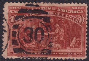 #239 Used, F-VF, Some thins spots, attractive (CV $90 - ID28752) - Joseph Luft