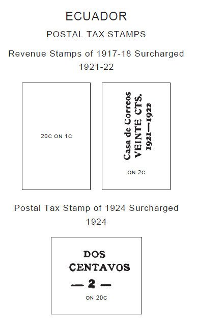 PRINTED ECUADOR 1865-2010 STAMP ALBUM PAGES (441 pages)