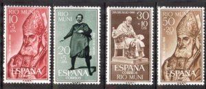 Rio Muni 1960 Stamps Day St. Juan de Ribera set of 4 MNH