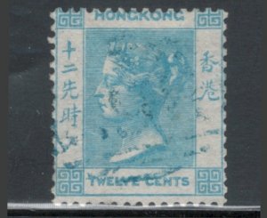 Hong Kong 1862 Queen Victoria 12c Scott # 3 Used