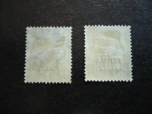 Stamps-Indian Convention State Patiala-Scott#53-54-Mint H & Used Set of 2 Stamps
