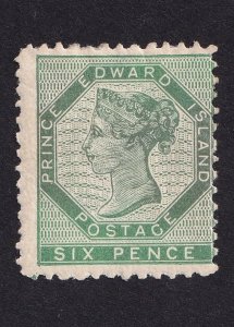 Prince Edward Island, Scott 7, Mint LHR,  From thePence Issue of 1862-65.