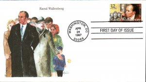 #3135 Raoul Wallenberg Edken FDC