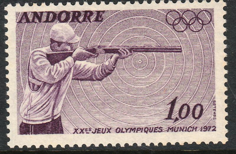 ANDORRA-FRENCH 213, SUMMER OLYMPIC GAMES. MINT, NH. (225)