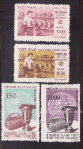 North Viet Nam Scott 72-75 Unused NGAI Hanoi Arts and Crafts Fair 1958 set