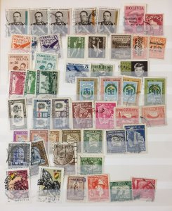 Colombia Bolivia Mid Period MNH MH Used Collection (Apx 400) CP870