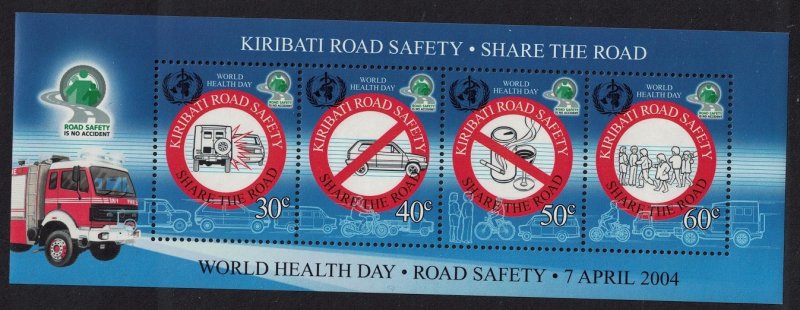 Kiribati World Health Day Road Safety MS 2004 MNH SG#MS696