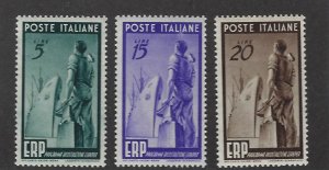 Italy SC#515-517 Mint F-VF SCV$31.85.....Great Opportunity!!