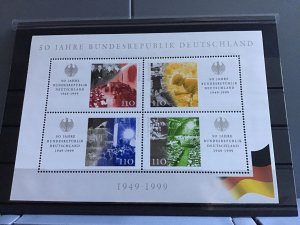 German Federal  Republic   Anniversary mint never hinged stamps sheet  R23237