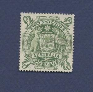 AUSTRALIA - Scott 221, SG 224d  - used VF -  Two Pounds Kangaroo - 1950