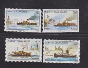 Turkey Scott # 2442-45 Steamships MNH