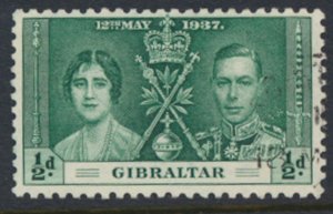 Gibraltar  SG  118 SC# 104  Used  Coronation   see scan / details