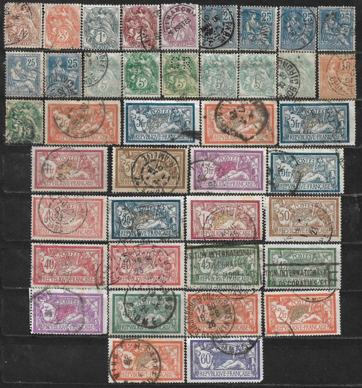 COLLECTION LOT OF 41 FRANCE 1900+ STAMPS CLEARANCE