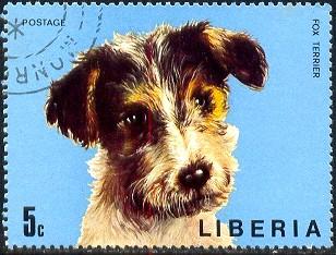 Dog, Fox Terrier, Liberia stamp SC#669 used