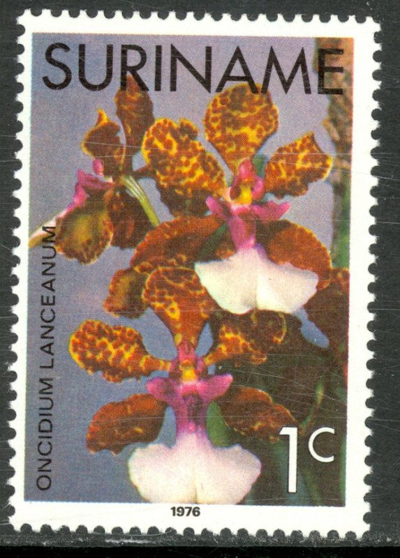 SURINAME 1975-76 1c ORCHIDS Issue Sc 427 MNH