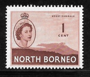 North Borneo 261: 1c Mount Kinabalu, MH, F-VF