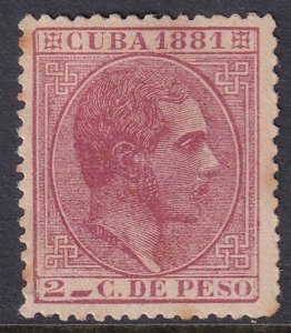 Cuba 1881 Sc 95 MNG(*) toning spots