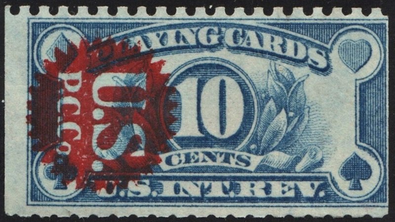 SC#RF23 10¢ Playing Card Stamp: Precancel U.S.P.C.Co. (1929) Used