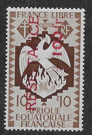 FRENCH EQUATORIAL AFRICA SC# B34  FVF/MOG    1944