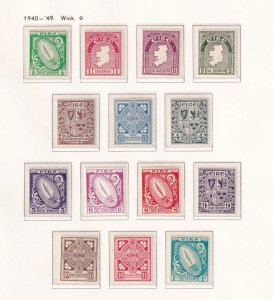 IRELAND # 106-117 VF-MNH TYPES OF 1922-1923  DEFINITIVES