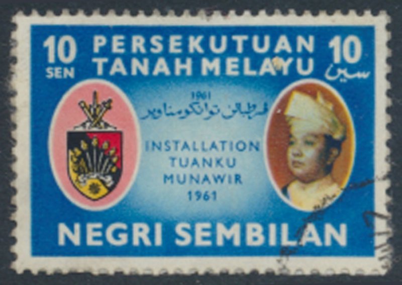 Negri Sembilan  SC# 75 Used  see details & scans