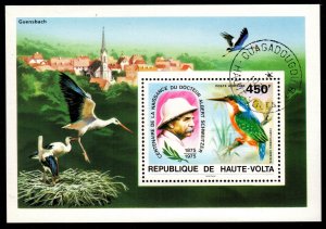 Upper Volta - Cancelled Souvenir Sheet Scott #C215 (Albert Schweitzer, Bird)