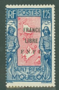 St. Pierre & Miquelon #218 Unused Single