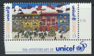 Guernsey  SG 686a  SC# 560 MNH Christmas UNICEF  - 1995  see scan      