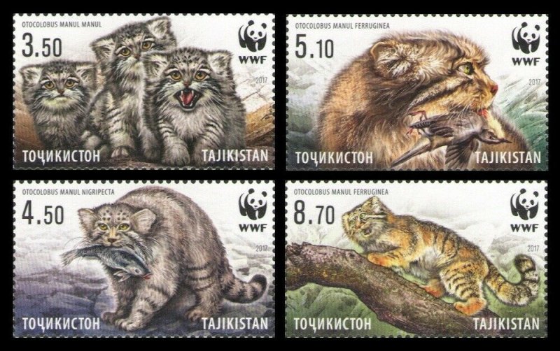 2017 Tajikistan 755-758 WWF / Cats 19,00 €