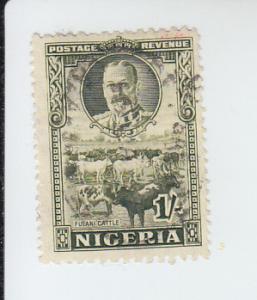 1936 Nigeria Fulani Cattle KGV (Scott 45) Used