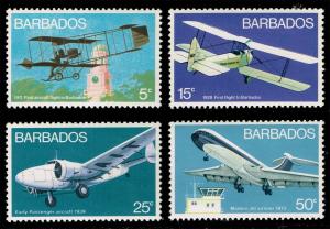 Barbados #384-387 Aircraft Set of 4; MNH (6.10)