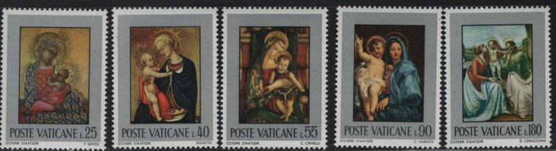 VATICAN CITY 504-508 MNH Paintings