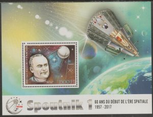 SPACE - SPUTNIK #2  perf sheet containing one value mnh