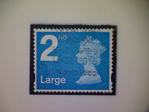 Great Britain, Scott #MH391, 2012, used, Machin, 2nd Large, bright blue